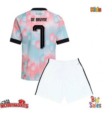 Belgium Kevin De Bruyne #7 Replica Away Stadium Kit for Kids World Cup 2026 Short Sleeve (+ pants)